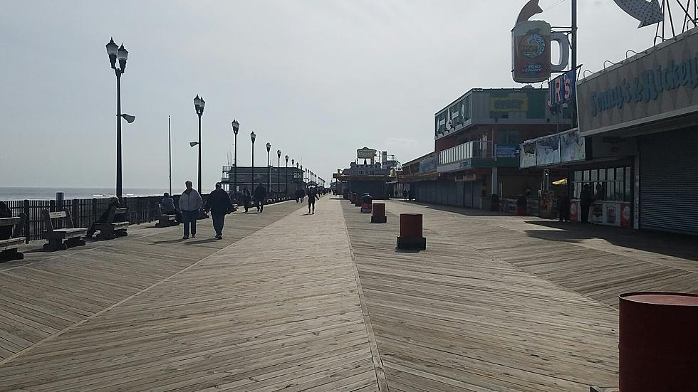 Seaside Heights Boardwalk- Before and After the Snow