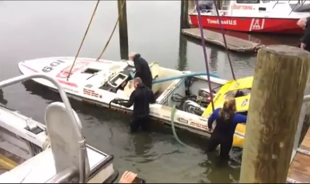[WATCH] Smith Brothers Race Boat Pulled Today From Barnegat Bay