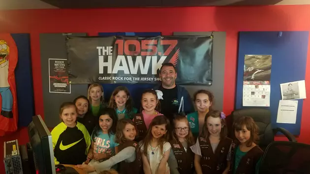 Girl Scouts Visit the Hawk Studio