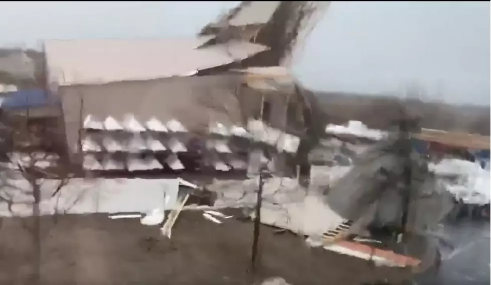 Watch: Roof Gets Blown-off at Marina in South Jersey