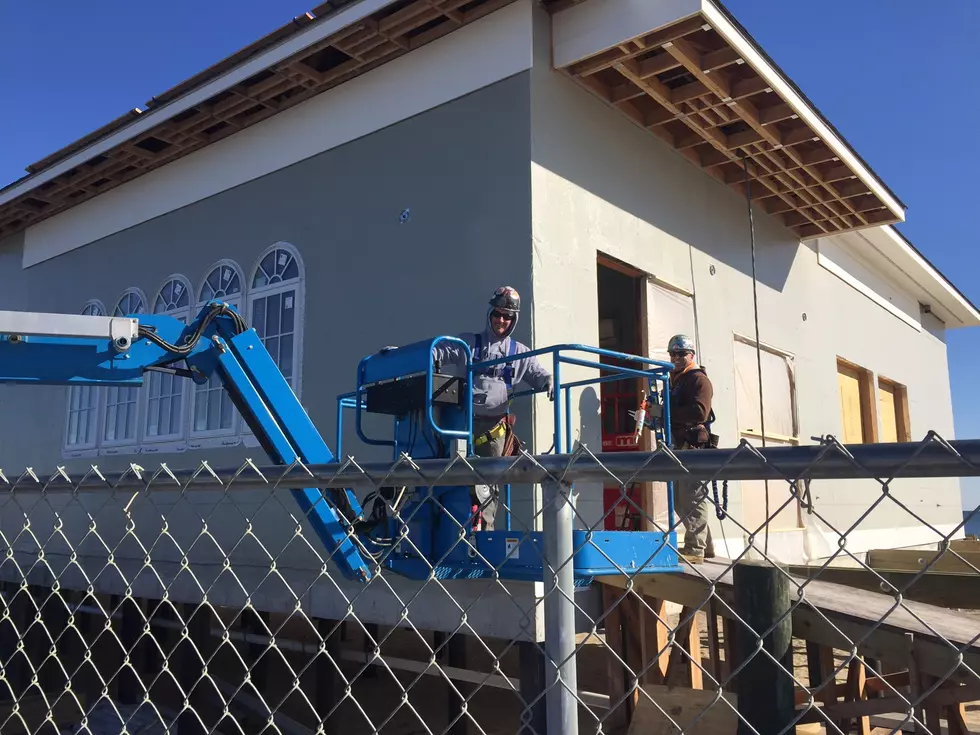 Progress on Boardwalk Pavilion Buildings in Belmar