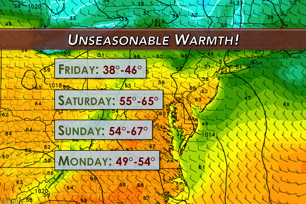 Presidents Weekend warmup: Widespread 60s for New Jersey