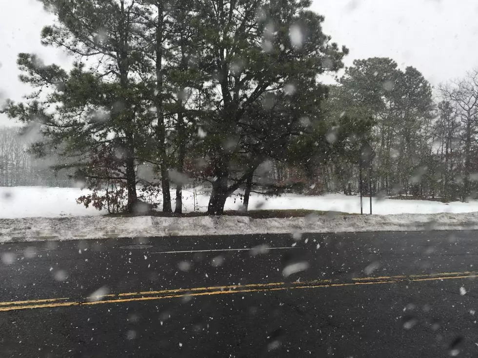 It Was Snowing In Ocean County Today! 