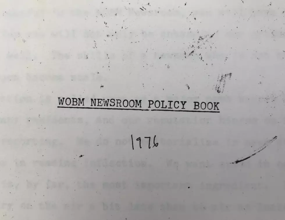 See A WOBM Newsroom Policy Book From 1976 [50 Memories In 50 Days]