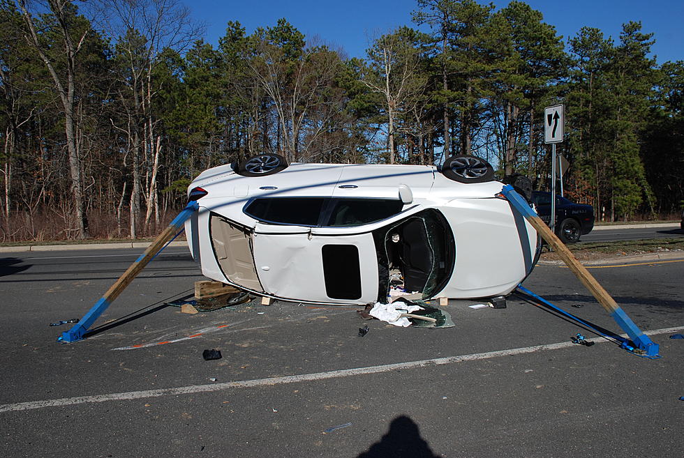Whiting woman hospitalized after car overturns Sunday