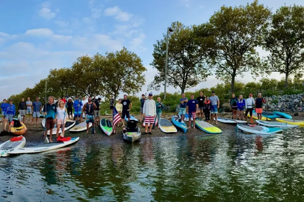 Honoring 9/11 Victims By Paddle Boarding