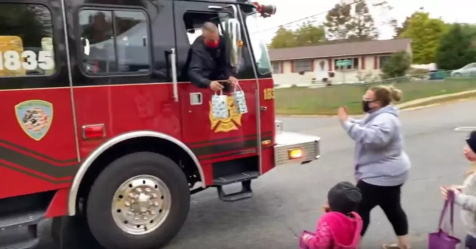 Fire, EMS, Police Bring Trick Or Treating To Girl Fighting Cancer