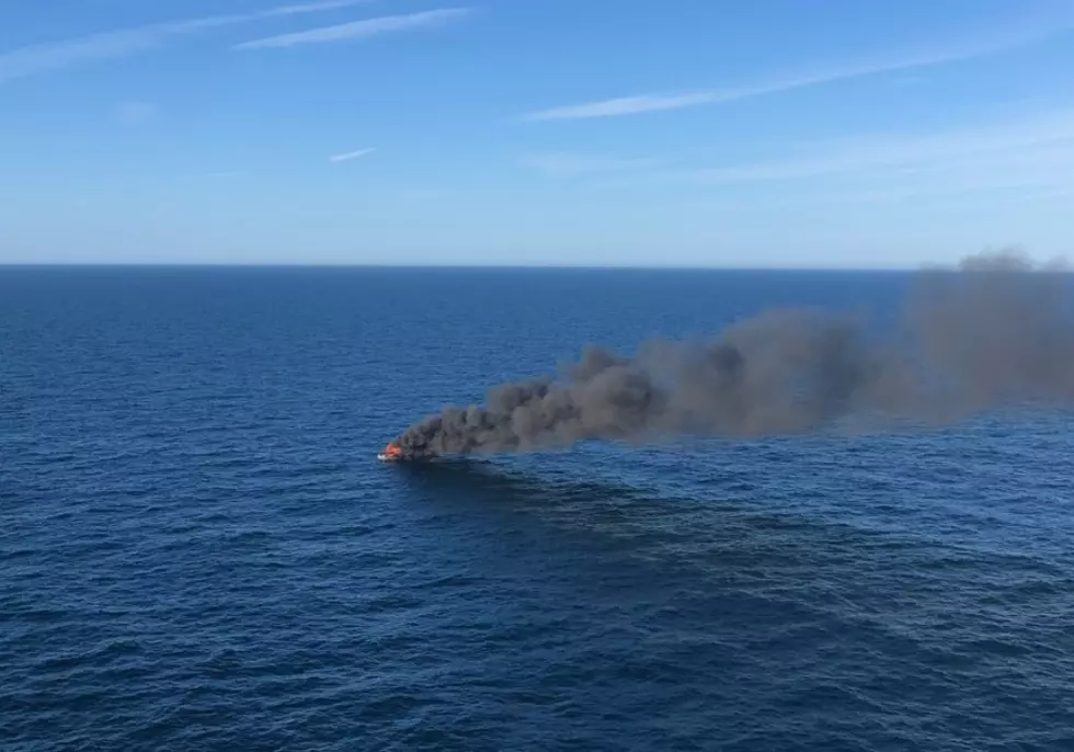 Coast Guard Rescues Fisherman From Burning Boat Off Barnegat Inlet [Video]