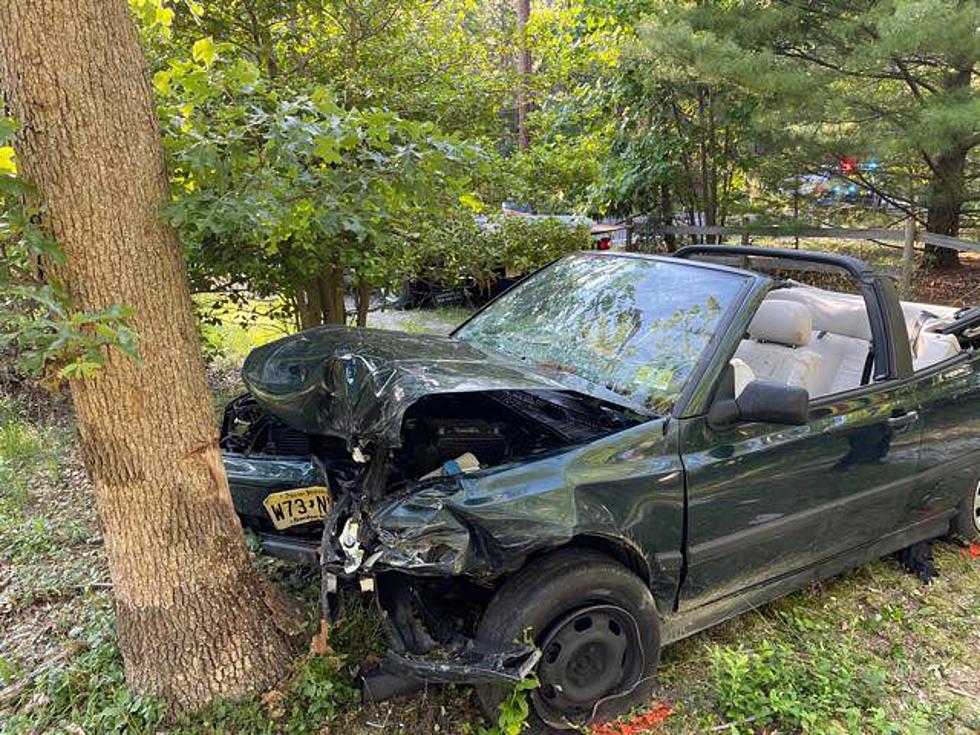 Mays Landing woman suffers head trauma in single car Stafford crash