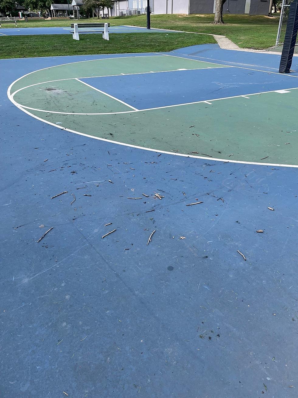 Brielle Police looking for 10 teens who burned basketball courts