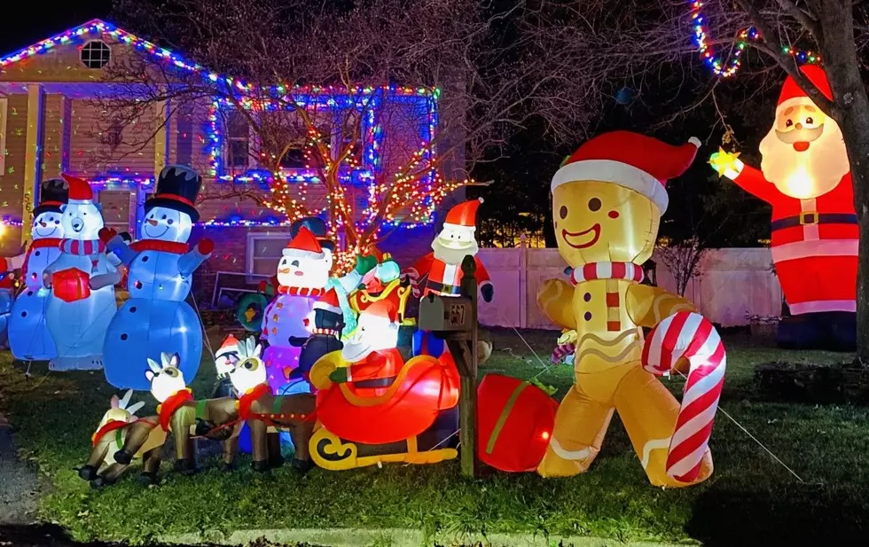 This Street in Toms River, NJ Has A lot of Christmas Inflatables