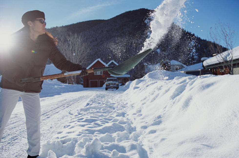 Helpful Hint – Pam on Snow Shovel