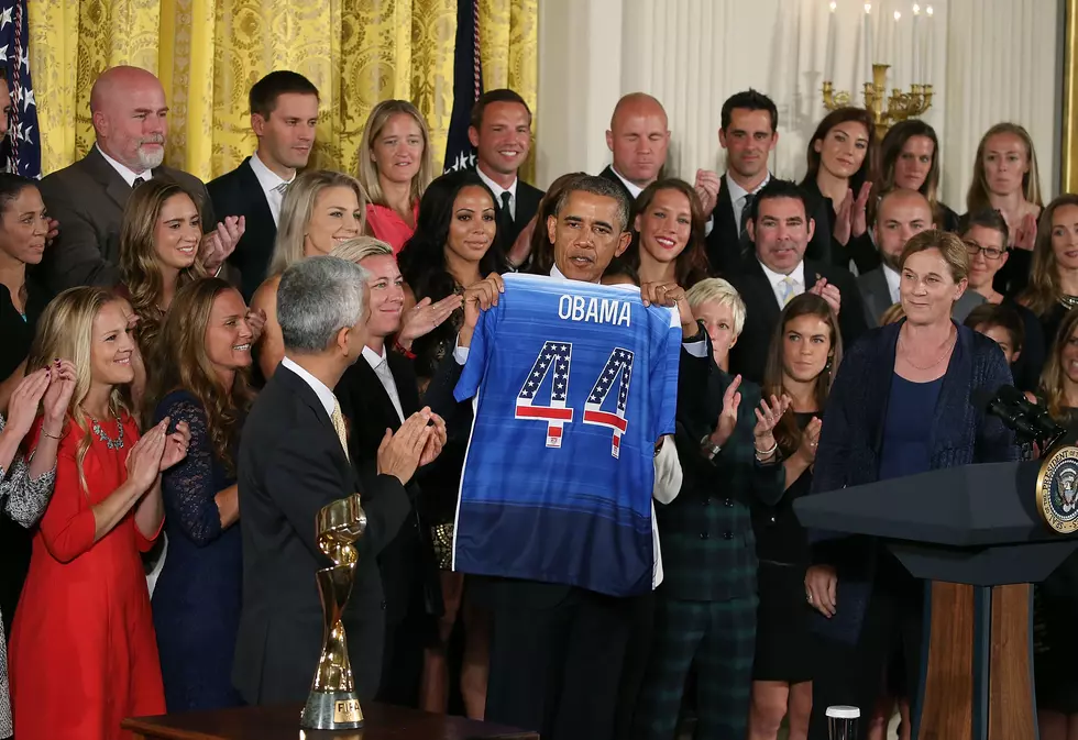 US women&#8217;s soccer team visits White House