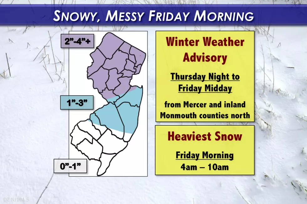 Winter Weather Advisory: Snow to make for a messy Friday AM commute