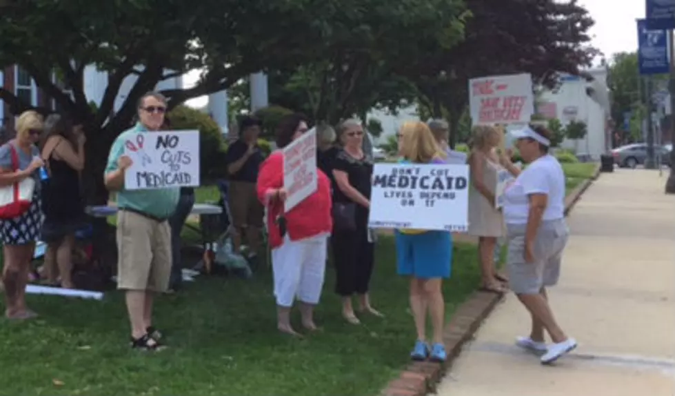 American Health Care Act critics protest in downtown Toms River