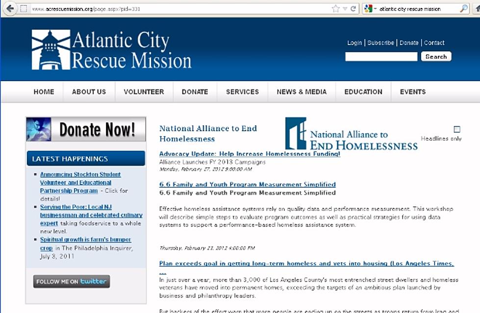 Help The Atlantic City Rescue Mission