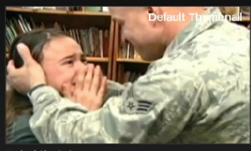 Local Military Father Surprises Daughter At School