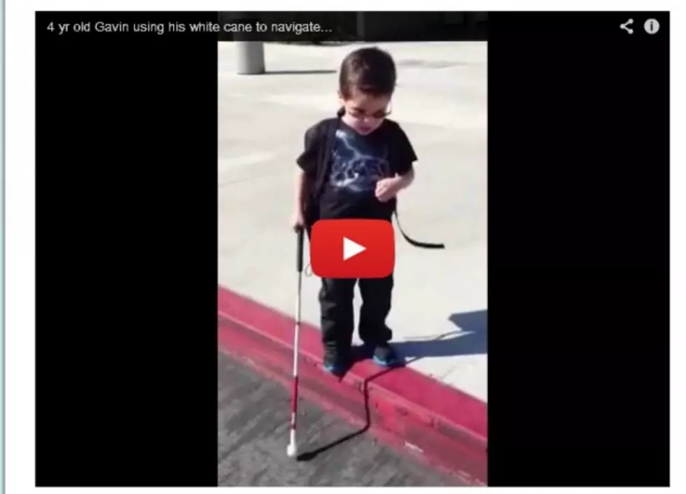 Blind 4-Year-Old Steps Off Curb for the First Time by Himself [VIDEO]