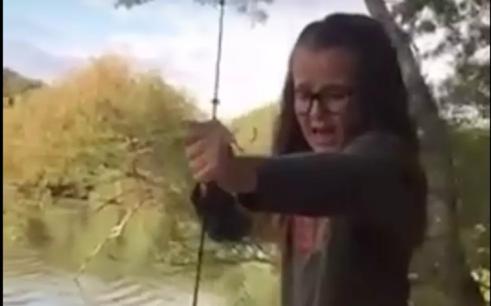 Little Girl From Galloway Is Afraid of the First Fish She Caught [VIDEO]