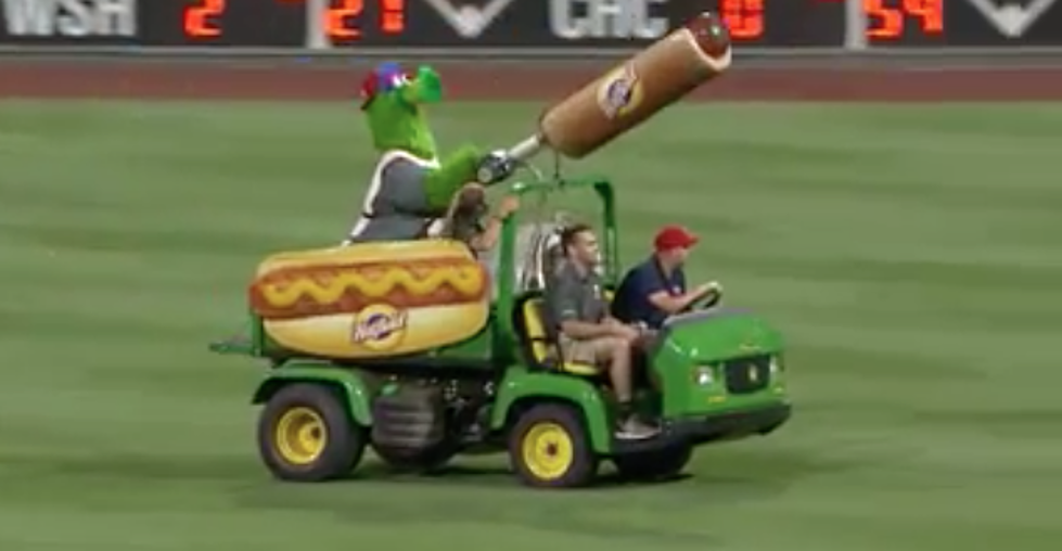 Phillies Fan Gets Smacked In the Face With Weiner Cannon [VIDEO]