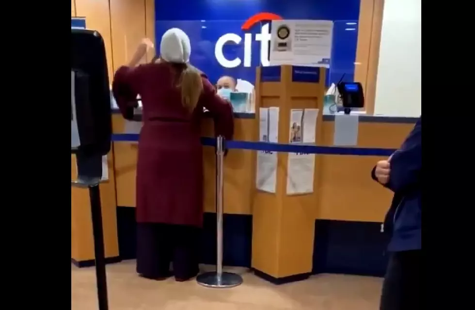 VIDEO: “Karen” Won’t Wear Mask in New Jersey Bank, Throws Fit