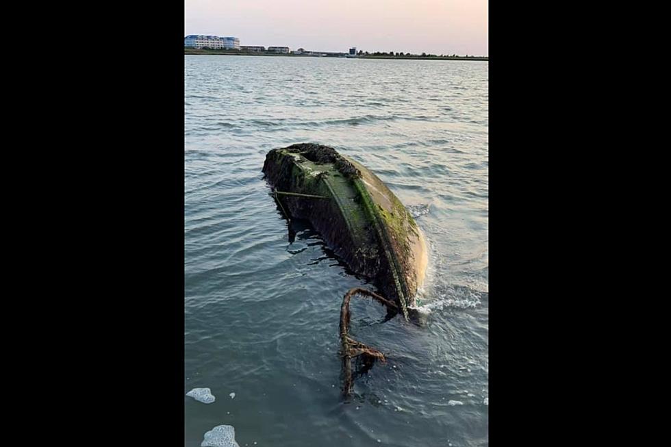 INTERESTING: Old Sunken Boat Washes Up Onto Stone Harbor NJ Beach