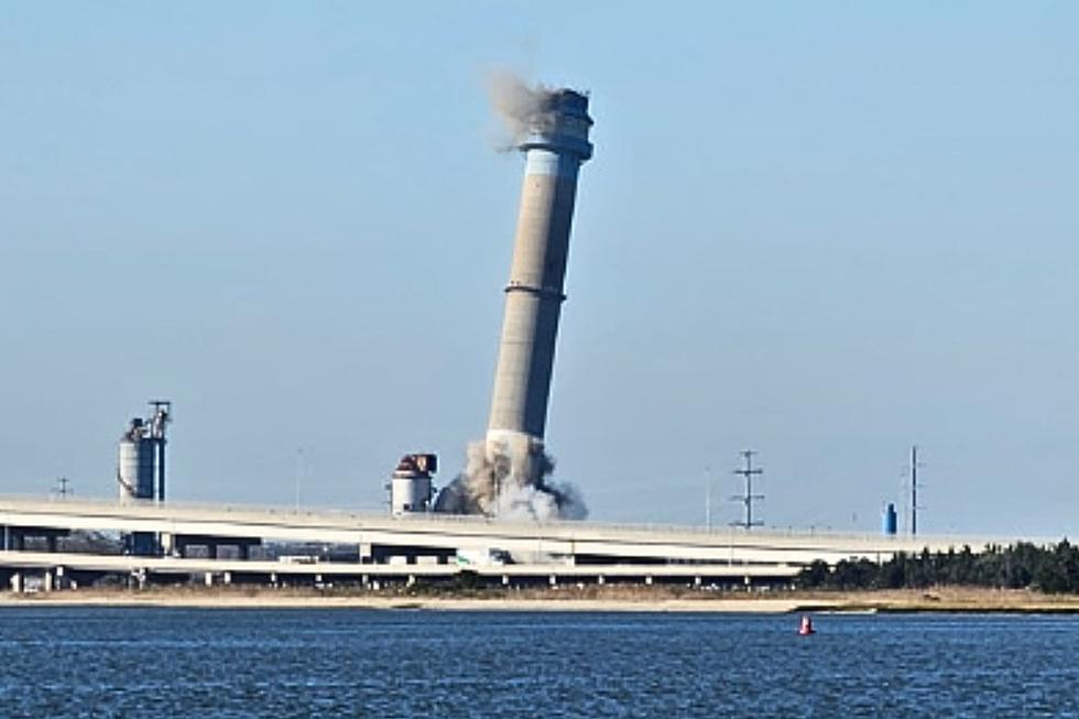 Watch The Replay Of Beesley's Point, NJ, Smokestack Demolition