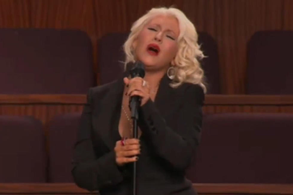 Christina Aguilera Performs ‘At Last’ at Etta James’ Funeral