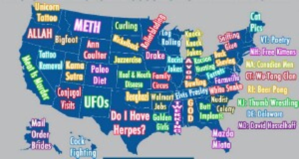 See What Each State Googles More Than Any Other
