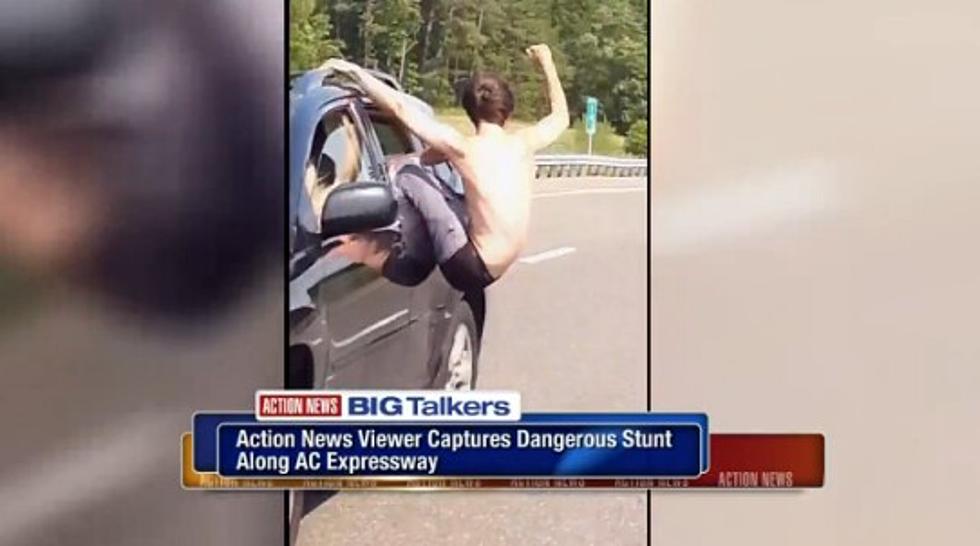 Dumb Expressway Driving Stunt Caught on Video