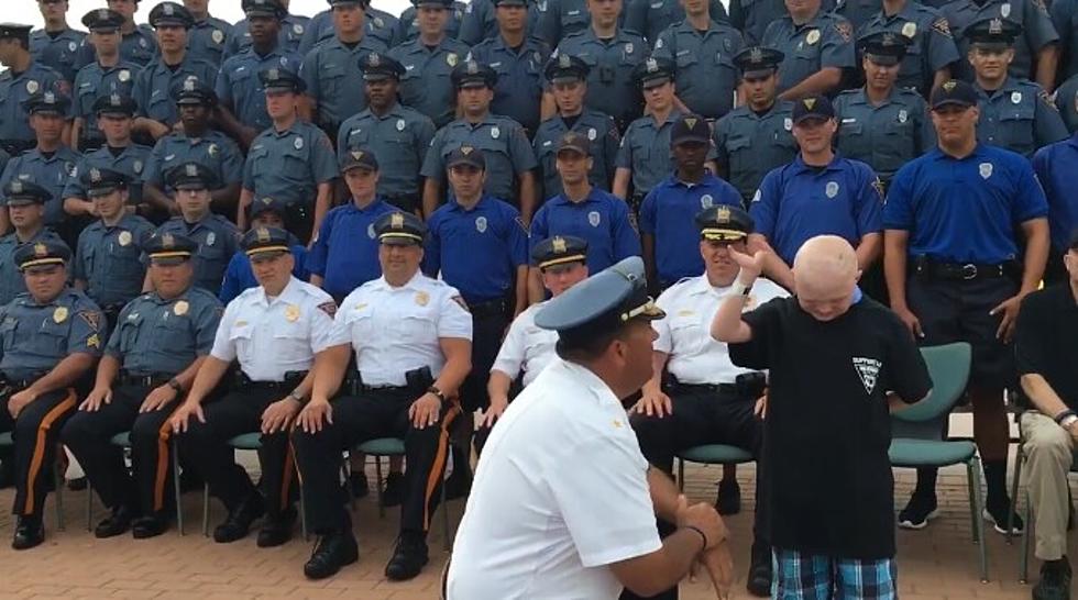 Watch as Boy With Rare Disease Is Sworn in By Wildwood Police