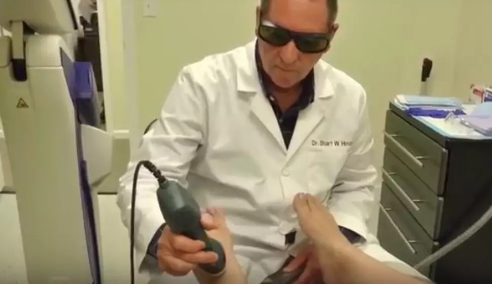 Local Podiatrist Demonstrates Laser to Relieve Foot Pain (WATCH)