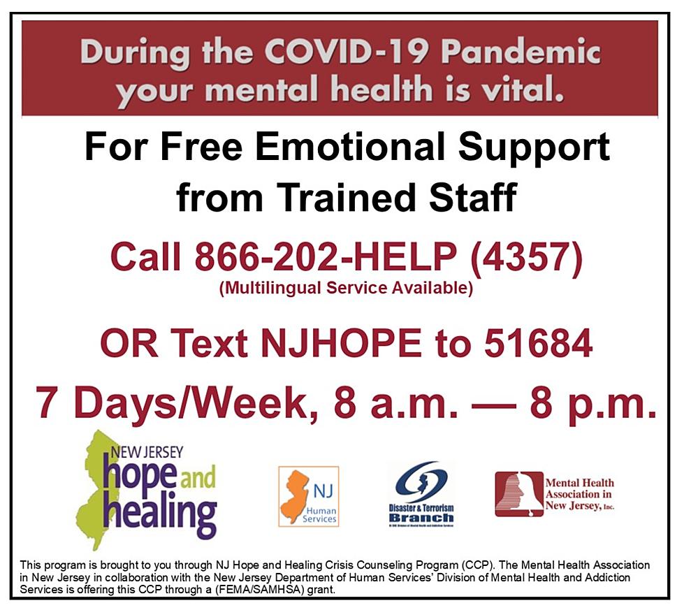 NJ Hope and Healing – A New Free Emotional Support Service – Podcast with Mental Health Expert (Listen)