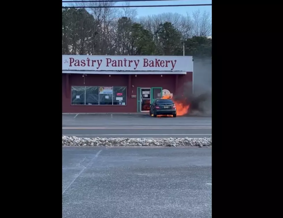 Car Fire Threatens Popular Somers Point Bakery [VIDEO]