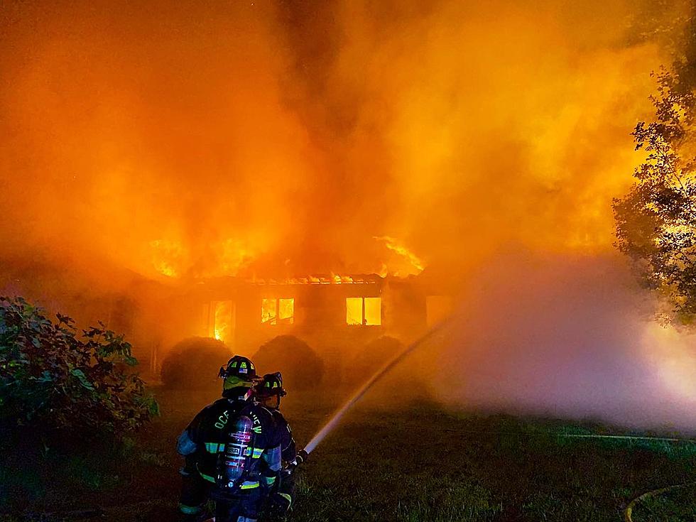 7 Fire Companies Fight Dennis Twp. House Fire [HELMET CAM VIDEO]