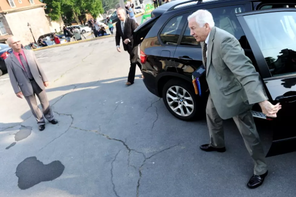 Sandusky Arrives For 2nd Day Of Sex Abuse Trial [VIDEO]