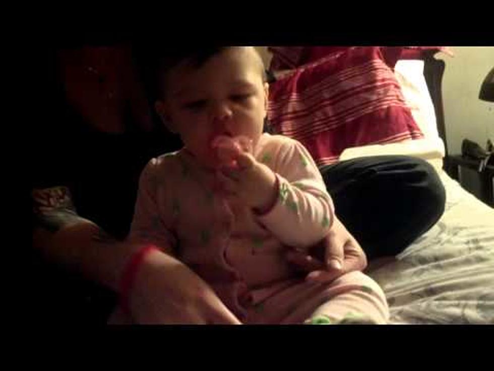 Baby Has Pacifier Dilemma [VIDEO]