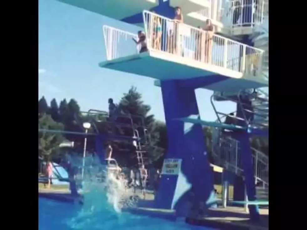 Girl Chickens Out On High Dive and Pays For It [VIDEO]