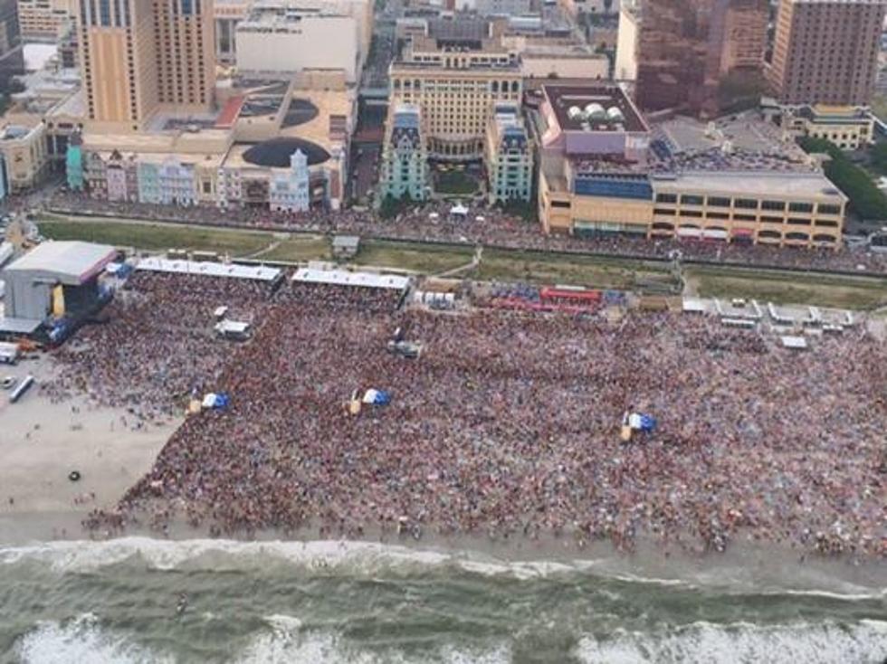 Check Out Aerial Video of the Free Atlantic City Beach Concert [VIDEO]