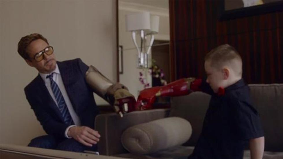 Iron Man Delivers Bionic Arm to a Child in Need [VIDEO]