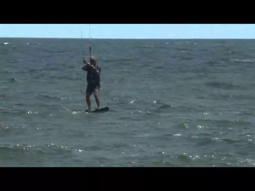 Shark Follows Wind Surfer Off LBI