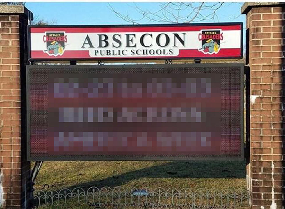 Absecon School Sign OOPS!