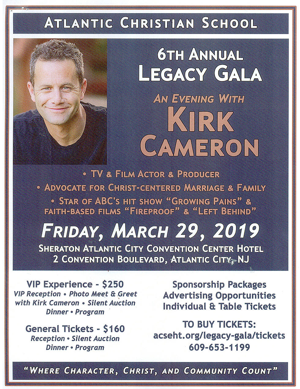 6th Annual Legacy Gala – An Evening With Kirk Cameron