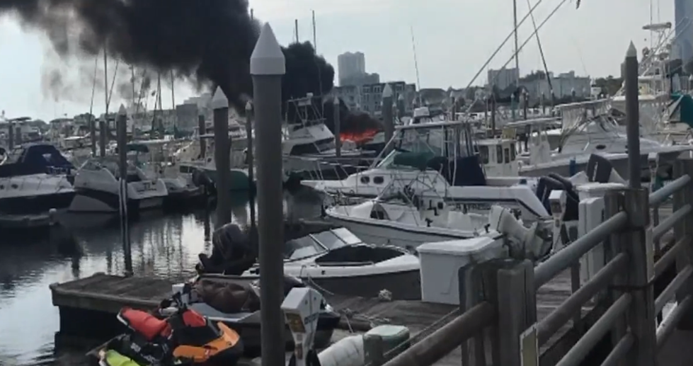Boat Goes Up in Flames at Marina Near Atlantic City Casino [VIDEO]