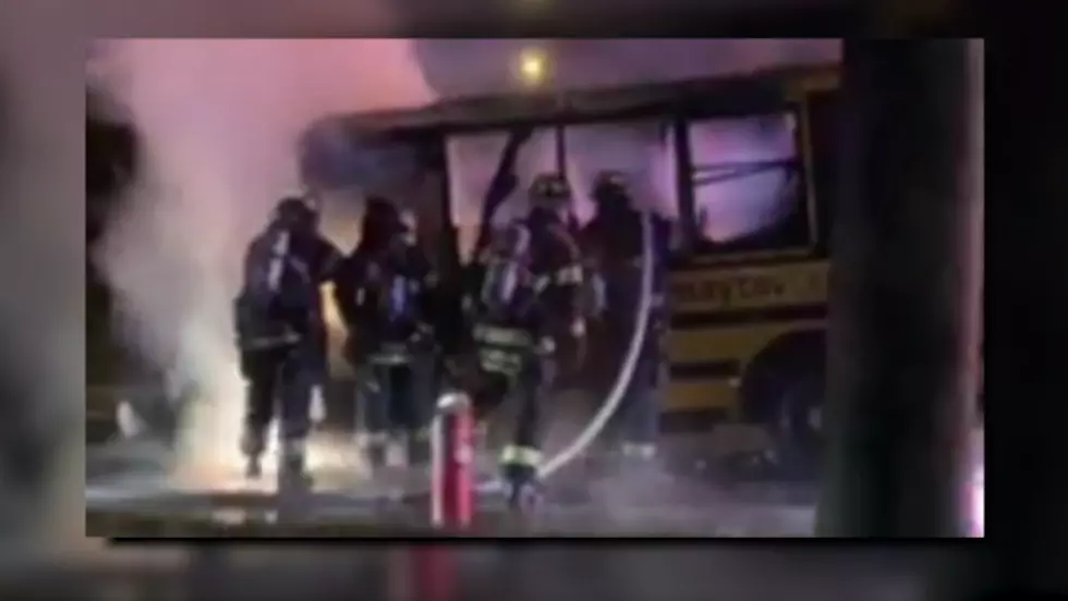 Stolen South Jersey School Bus Crashes, Bursts Into Flames [VIDEO]
