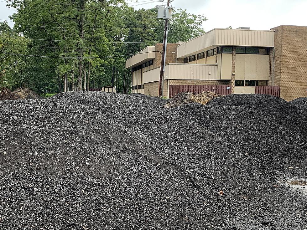 Mounds of Dirt Arrive to Building in Galloway NJ as Construction Continues
