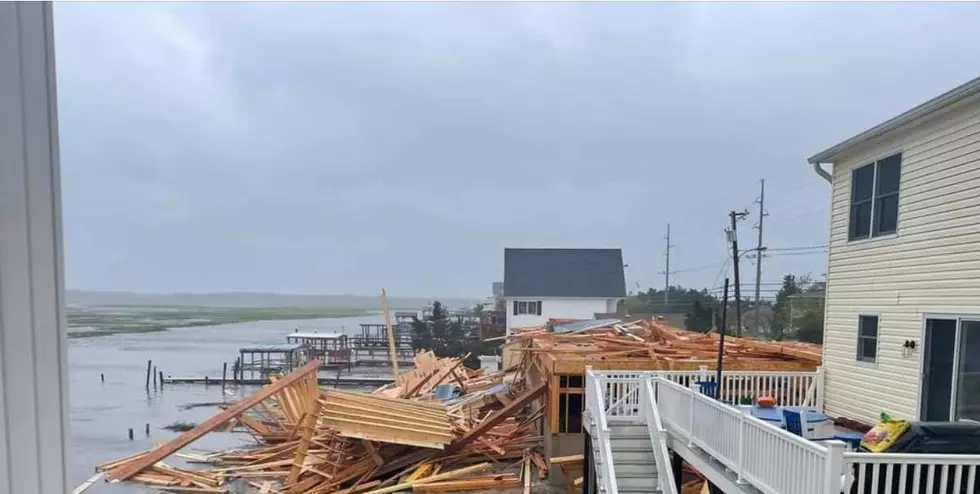 House Being Built in Stone Harbor NJ Blown Apart by Weekend Storm