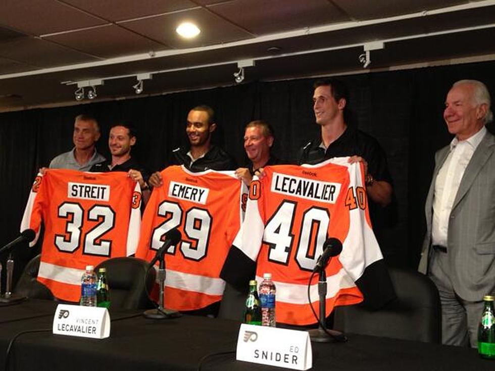 Meet the Flyers: Lecavalier, Emery and Streit Met the Philly Media Today