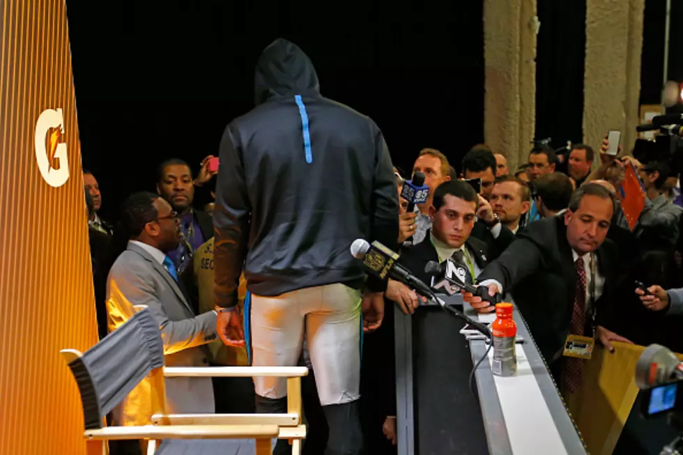 [VIDEO] Cam Newton, NFL MVP, Walks Off During Post Game Press Conference