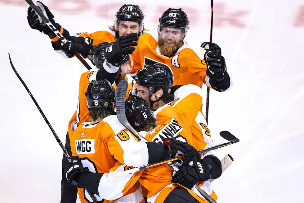 Myers Wins Game 2 in OT After Flyers Blow Lead